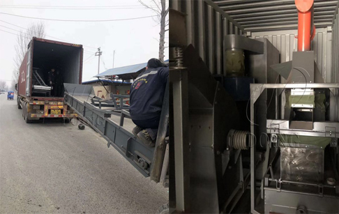 Two sets aluminum plastic recycling machines were delivered to Japan