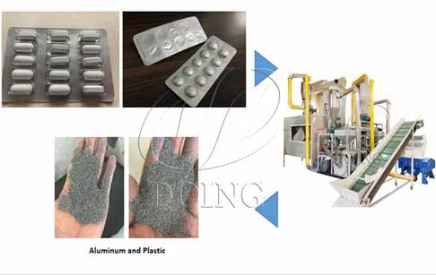 What is the drug packaging recycling process?