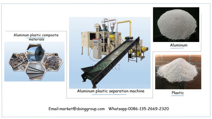 plastic and aluminum recycling machine 