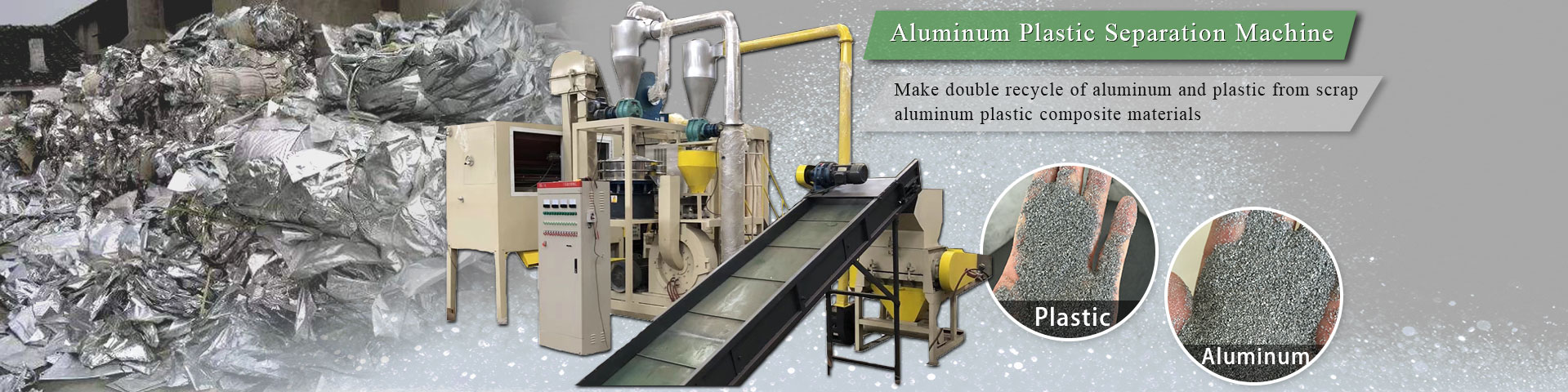 Aluminum plastic separation machine